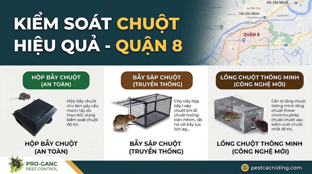 Dịch vụ kiểm soát chuột tại quận 8