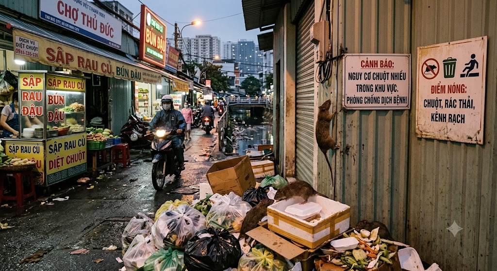 Nguy cơ chuột phát sinh tại Thủ Đức