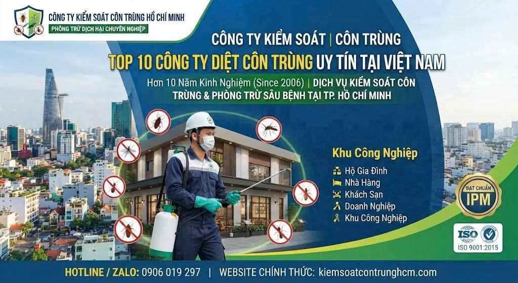 Công Ty Dịch Vụ Diệt Côn Trùng Tận Gốc Giá Rẻ