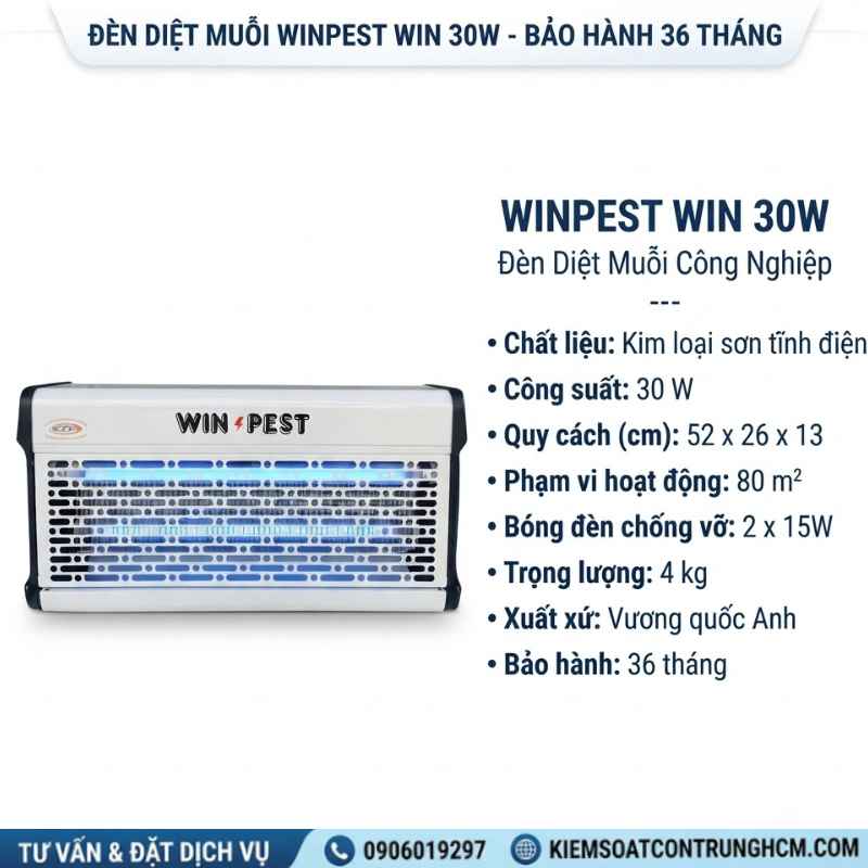 Đèn Diệt Côn Trùng WinPest Win 30W