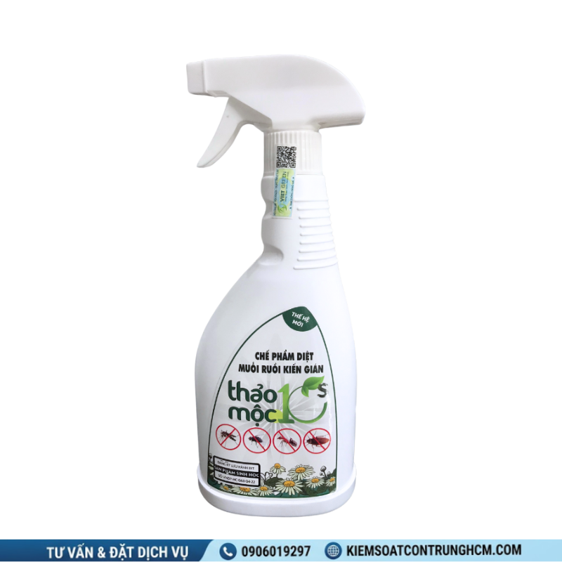 Thảo Mộc 10S- Chế phẩm diệt muỗi ruồi kiến gián