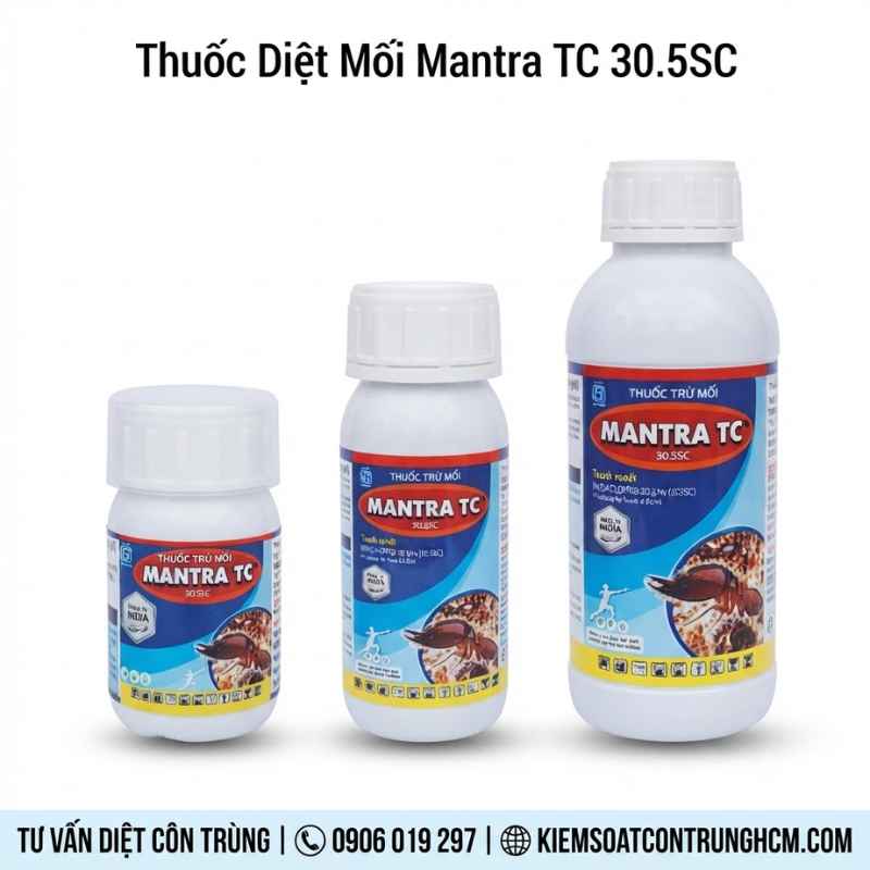 Thuốc diệt mối Mantra TC 30.5SC phòng chống mối chuyên nghiệp hiệu quả cao cho công trình xây dựng của Heranba (Ấn Độ). giá rẻ hiệu quả cao