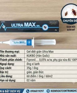Thuốc diệt gián sinh học Ultra Max tại kiểm soát côn trùng hồ chí minh
