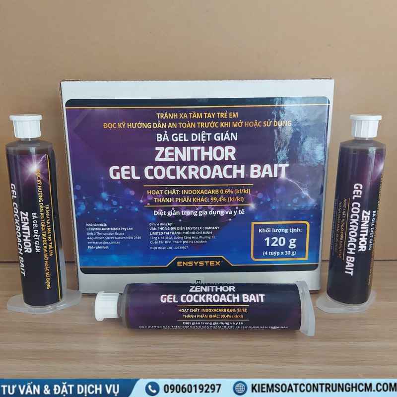 THUỐC DIỆT GIÁN ZENITHOR diệt gián đức, gián mỹ