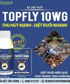 THUỐC DIỆT RUỒI TOPFLY 10WG THU HÚT MẠNH- DIỆT RUỒI NHANH