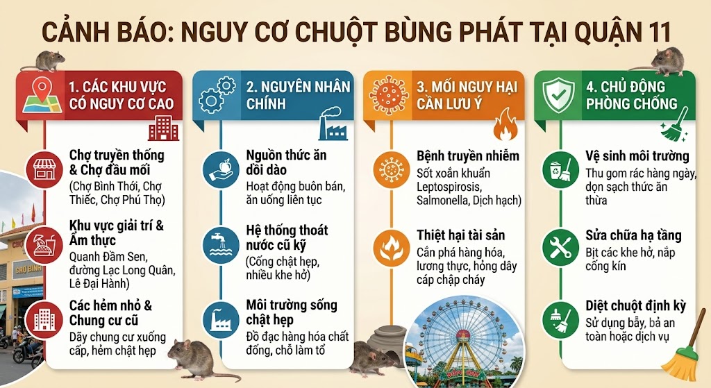 nguy cơ chuột tại quận 11