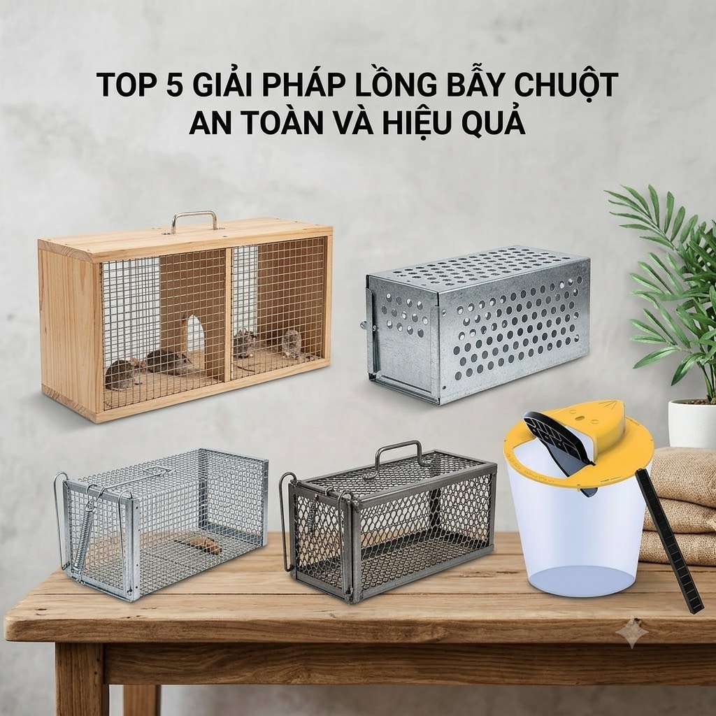 Top 5 lồng bẫy chuột thông minh đang có trên thị trường